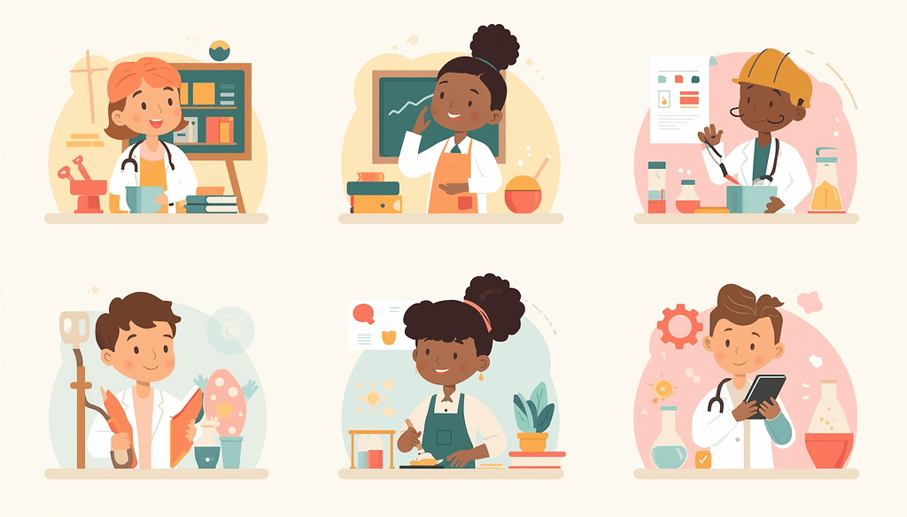 Career curiosity activities for kids at hom