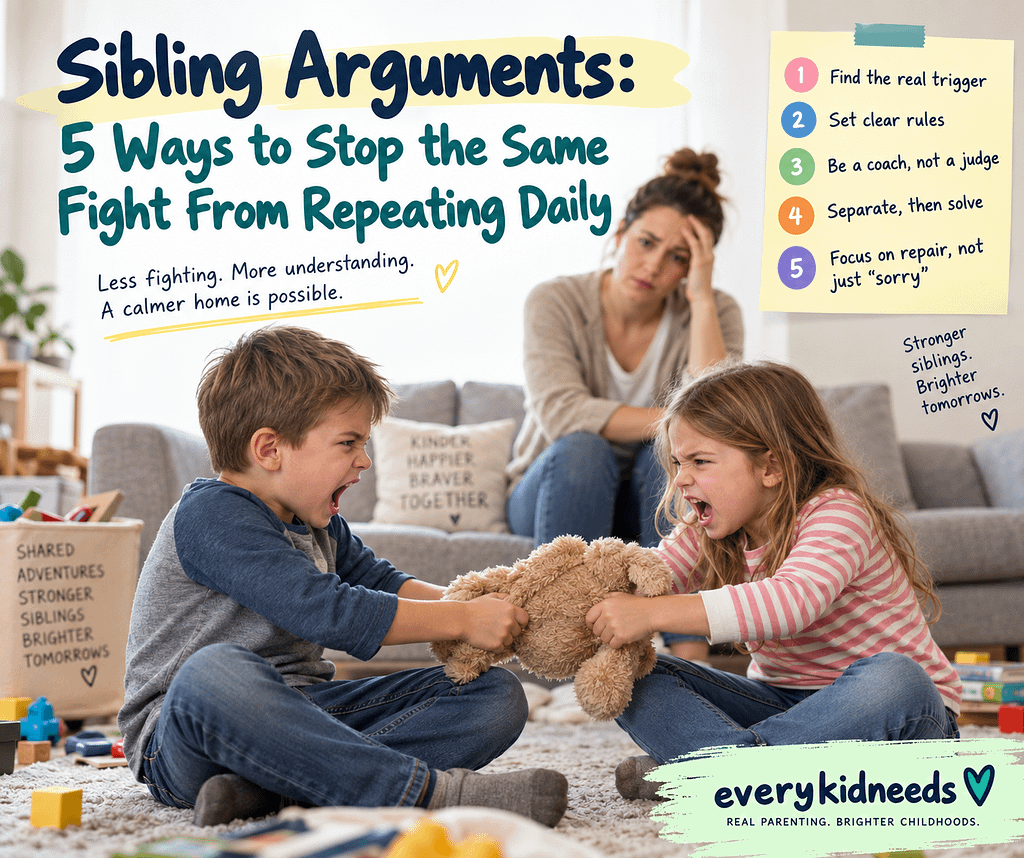5 Proven Ways to End Repeating Sibling Fights Daily