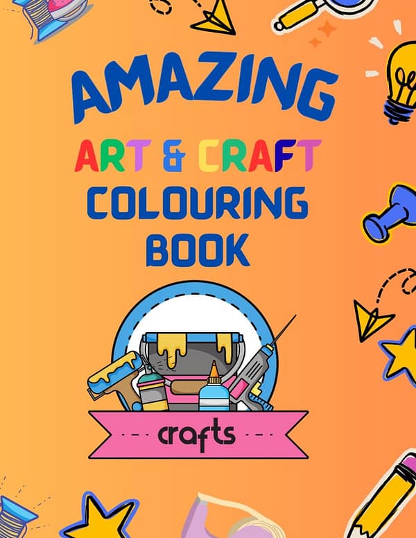 Amazing Art and Craft Colouring book cover
