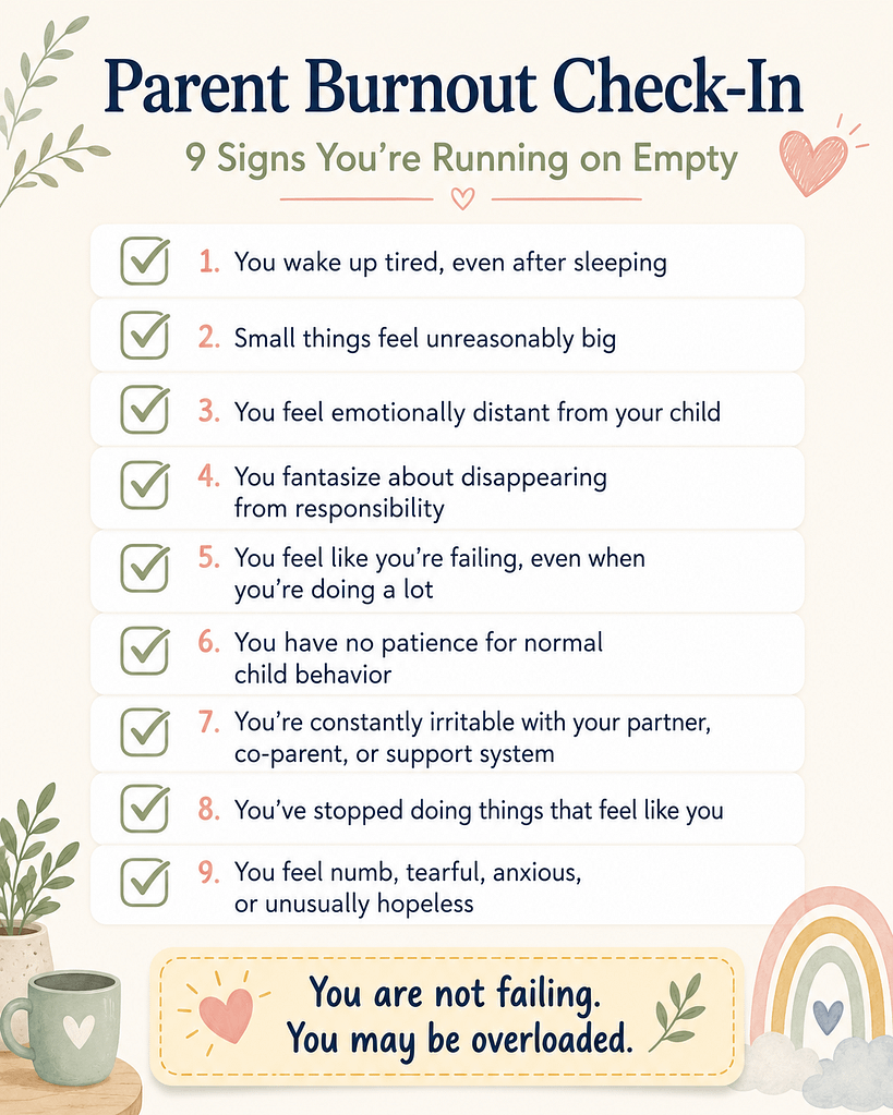 Parent burnout check-in